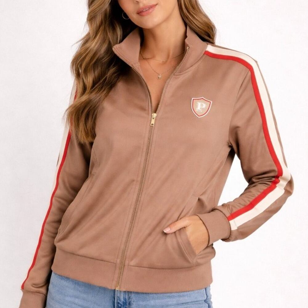 Victoria's Secret Pink track jacket zip up size Large NWT